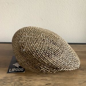 Lipodo Straw Flat Cap